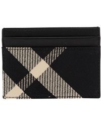 Burberry - Card-Holder With Check Motif - Lyst