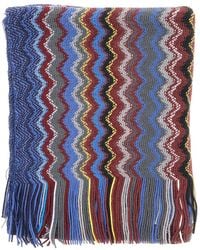 Missoni - Scarf With All-Over Zig Zag Motif And Fringed Edge - Lyst