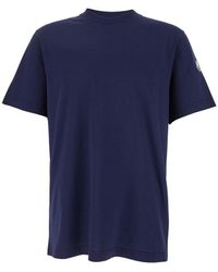 Moncler Genius - Crewneck T-Shirt With Logoed Motif With Car Print - Lyst