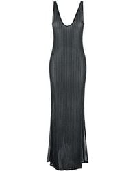 VENUJA - 'Malibu' Dress With V Neck And All-Over Crystal Embellish - Lyst