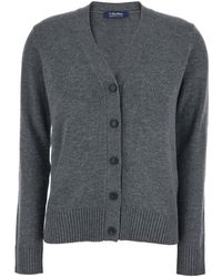 Max Mara - 'Apollo' Cardigan With V Neck And Logo Patch On The El - Lyst