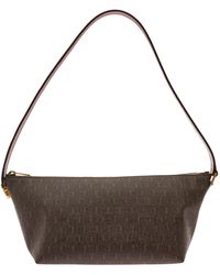 Saint Laurent - Shoulder Bag With Buckle With Embossed Logo And All-Over Cassandre Embroidery - Lyst