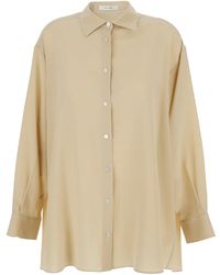 The Row - 'Luka' Shirt With Classic Collar And Buttoned Cuffs - Lyst