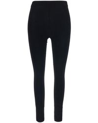 Balenciaga - Leggings With Back Logo Lettering - Lyst