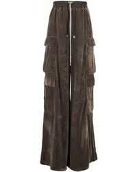 Rick Owens - Pantalone 'Cargo Belas' Con Vita Con Coulisse E Tasche Carg - Lyst