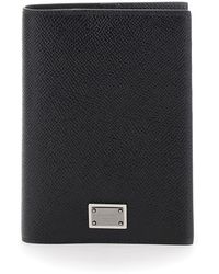 Dolce & Gabbana - Card Holder With Logo Plaque On The Front - Lyst
