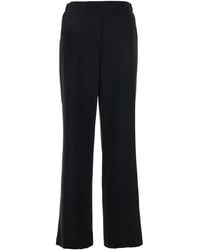 Le Plain - Pants With Elastic Rear Waist And Wide Leg - Lyst