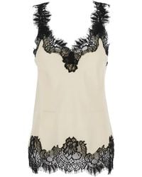 Gold Hawk - 'Megan' Sleeveless Top With Lace Details - Lyst