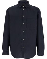 Plain - Shirt With Classic Collar - Lyst