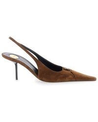 Saint Laurent - Heels Babylone 75 Leather - Lyst