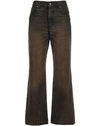 Haikure - Jeans 'Korea' Con Gamba Larga E Patch Logo Sul Retro - Lyst
