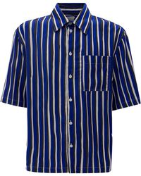 Bottega Veneta - Short Sleeve Striped Shirt - Lyst