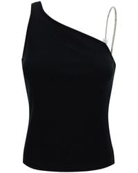 Givenchy - One-Shoulder Top With 4G Chain - Lyst