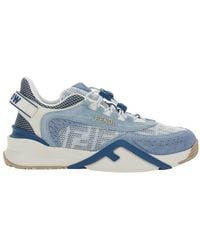 Fendi - Flow' Sneakers With Logo Lettering On Side And Back - Lyst