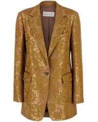 Dries Van Noten - 'Blanchet' Single-Breasted Jacket With Notche - Lyst