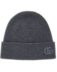 Gucci - Beanie With Logo Patch On The Front - Lyst