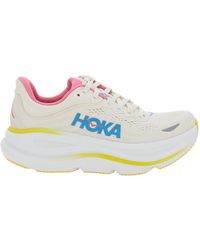 Hoka One One - Sneaker 'Bondi 9' Low Top Con Maxi Logo Lettering Sul Lato - Lyst