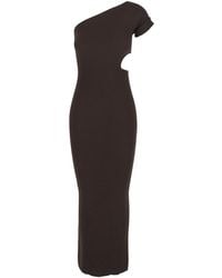 Max Mara - 'Arda' Long Dress With Cut-Out And One-Shoulder Design - Lyst