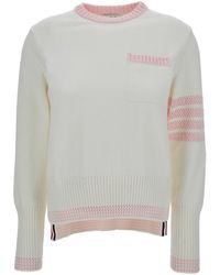 Thom Browne - And Sweater With 4Bar Detail - Lyst