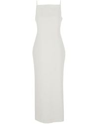 Givenchy - Long Dress With Square Neckline And Rear Single Slit - Lyst