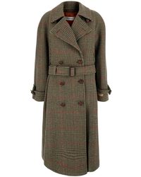 Golden Goose - Journey W's Trench Coat With Prince Of Wales Window And B - Lyst