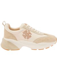 Tory Burch - 'Good Luck' Low Top Sneakers With Logo Detail And Oversized Platform - Lyst