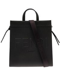 Fendi - 'Go To Medium' Tote Bag Wih 3-D Effect Logo - Lyst