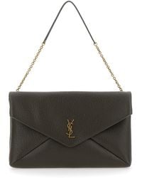 Saint Laurent - Crossbody Bag With Envelope Design And Cassandre Plaque On The Front - Lyst
