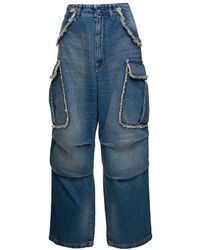 DARKPARK - 'Vivi' Light Oversized Cargo Jeans With Patch Pockets In - Lyst