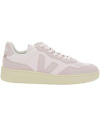 Veja - 'V90' Sneaker With Side Logo And Perforated Toe - Lyst