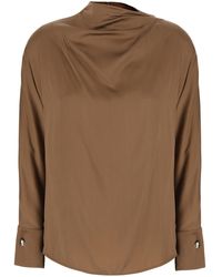 Max Mara - Shirt With Collar And Long Sleeves - Lyst