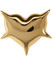 LAG World - Orecchini 'Heart Punched Bullet' A Forma Di Cuore Con Chiusu - Lyst