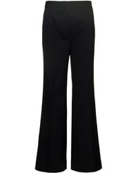 Stella McCartney - Pantaloni Svasati Con Chiusura Nascosta - Lyst