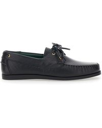 VINNY'S - Loafers With Rounded Toe And Bow Laces On The Front - Lyst