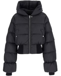 Rick Owens - Piumino Con Design Corto E Cappuccio Fisso - Lyst