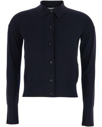 Max Mara - 'Medeola' Sweater With Polo Collar And Button Closure - Lyst