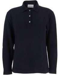 P.A.R.O.S.H. - Polo Shirt With Classic Collar And Long Sleeves - Lyst
