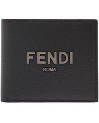 Fendi - Bi-Fold Wallet With Logo - Lyst
