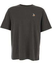 Maison Kitsuné - Crew Neck T-Shirt Cotton - Lyst