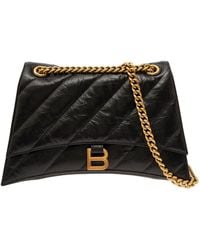 Balenciaga - 'Crush Media' Quilted Cross Body Bag - Lyst