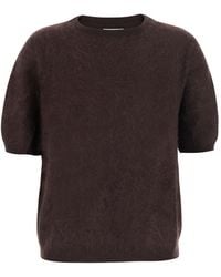 Soft Goat - Turtleneck Brushed Short Sleeves With Short Sleeves And Roun - Lyst