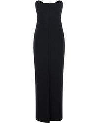 Solace London - 'Somber' Long Sleeveless Dress With Sweetheart Nec - Lyst