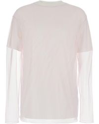 Jil Sander - Back Print Short-Sleeved T-Shirt - Lyst