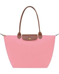 Longchamp - 'Le Pliage Original' Shoulder Bag With Embossed Logo In - Lyst