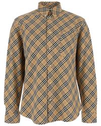 Burberry - Camicia Con Motivo Vintage Check All-Over - Lyst