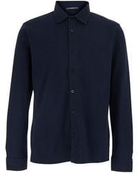 Kangra - Shirt With Classic Collar And Button Closure On The Front - Lyst