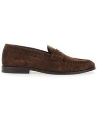 VINNY'S - Loafers With Almond Toe And Low Heel - Lyst