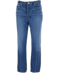 FRAME - Jeans 'Le Mec' Con Effetto Used - Lyst