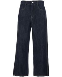 Tela - Jeans With Contrast Stitching Denim - Lyst