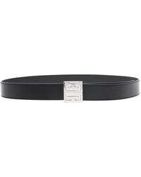 Givenchy - Man's Reversible 4g Leather Belt - Lyst